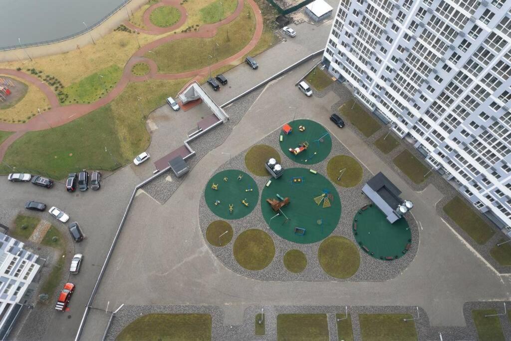 Современные Апартаменты Метро Харьковская Генератор В Доме Kiev Extérieur photo